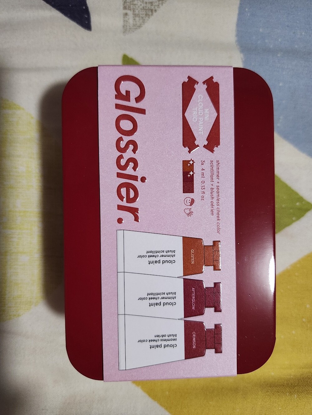 Glossier Cloud Paint Trio Tin - Red & Pink Set